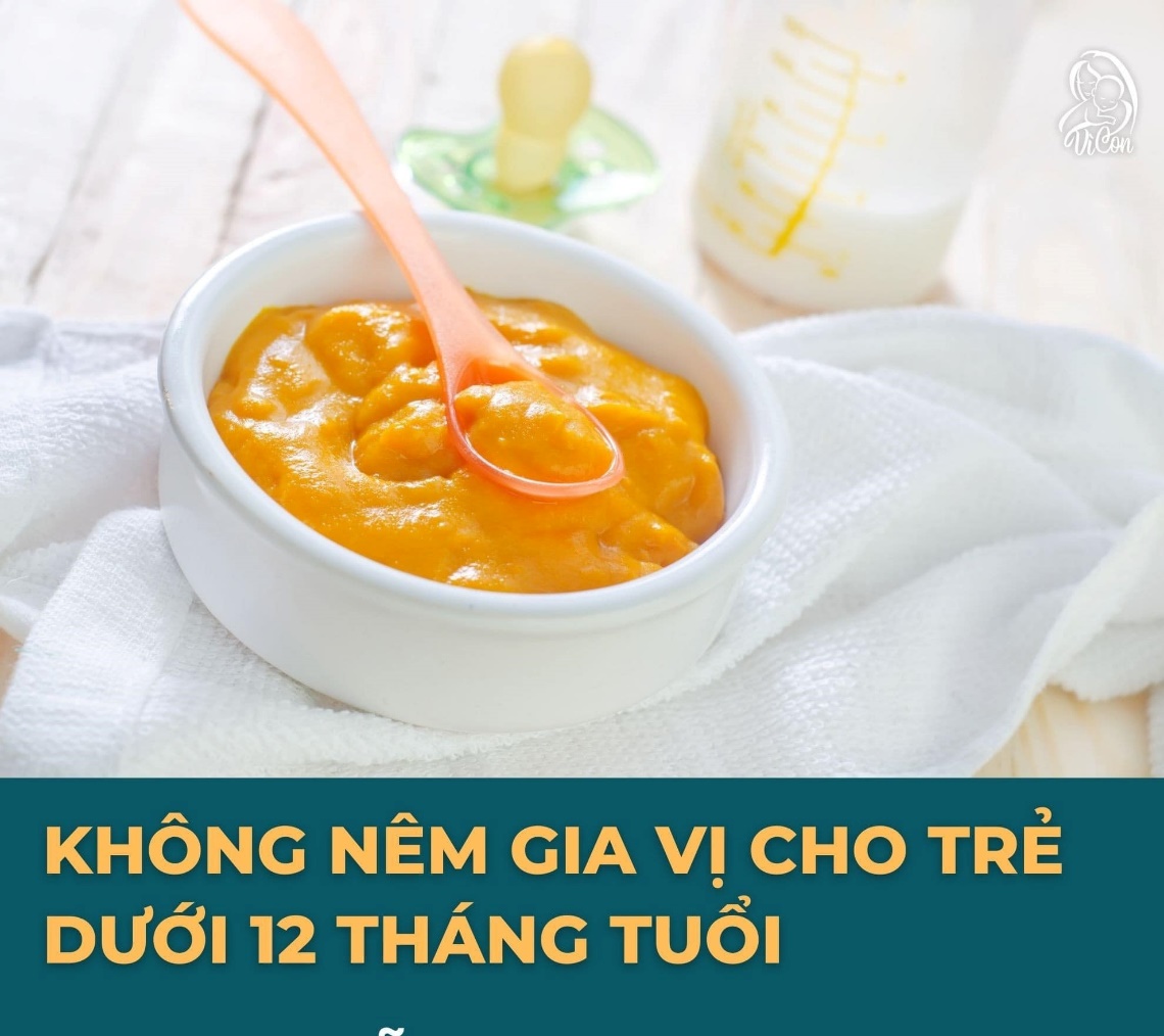 CÁCH NÊM GIA VỊ THỨC ĂN CHO TRẺ EM